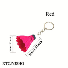 Shuttlecock Keychain Badminton Key Chain Pendant Gift