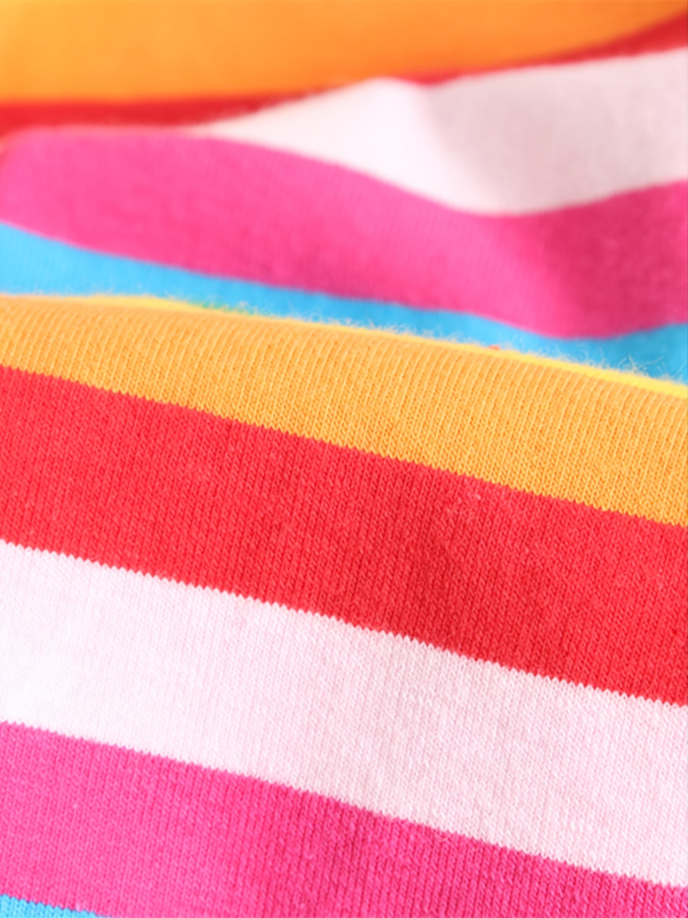 Girls Rainbow Striped Leggings for Autumn and Spring