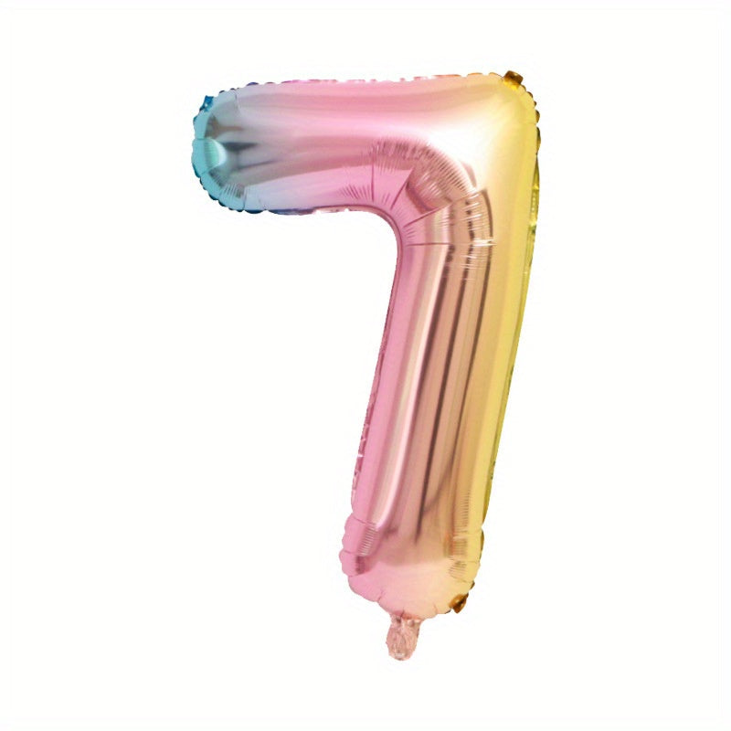 16" Number 0-9 Aluminum Film Balloon Party Decoration