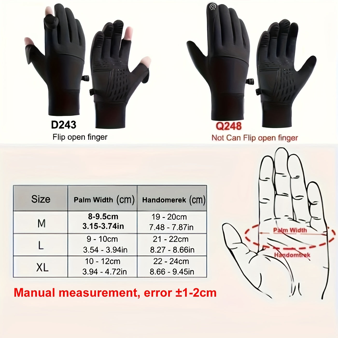 Winter Touch Screen Gloves Men's Windproof Waterproof Warm Gloves