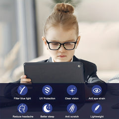 Girls Light Blocking Glasses Anti Light & Headache Age 3-10