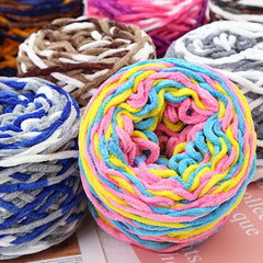 3pcs Ice Strip Wool Crochet Thread Soft Yarn for DIY