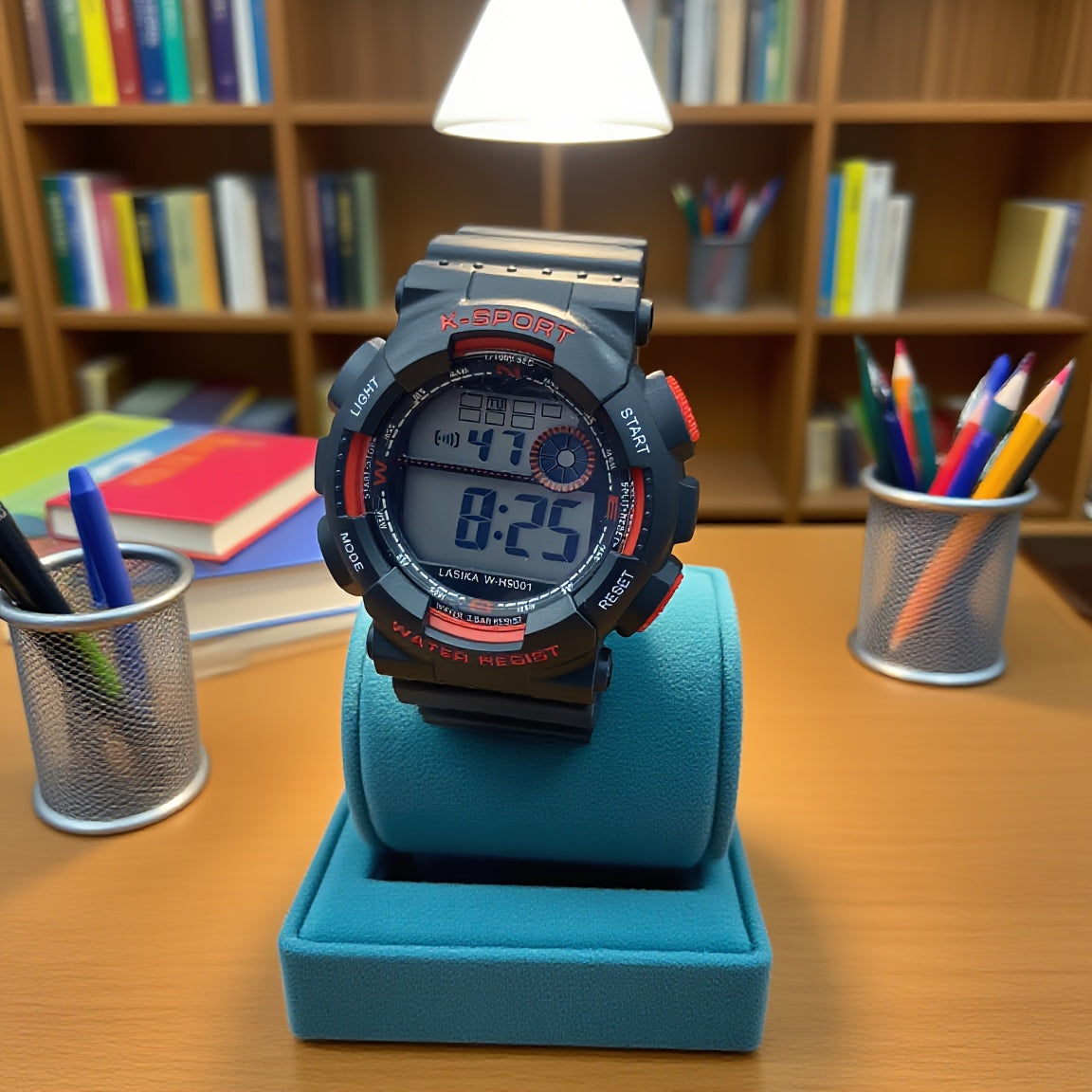 Youth Waterproof Sports Watch Timer Alarm Clock Luminous Dial