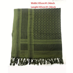 Unisex Windproof Green Tactical Scarf for Military Fan