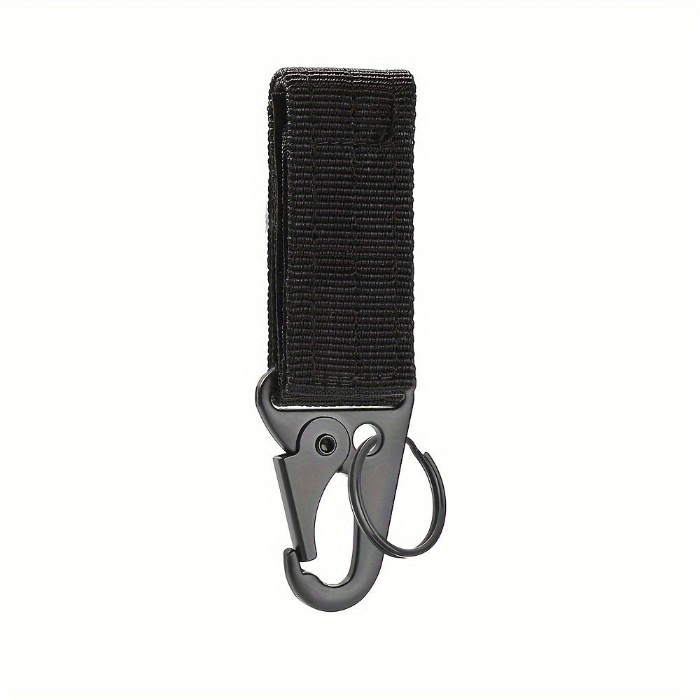 Outdoor Mountaineering Buckle w/ Nylon Strap Keychain