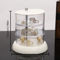 Transparent Rotating Jewelry Storage Box