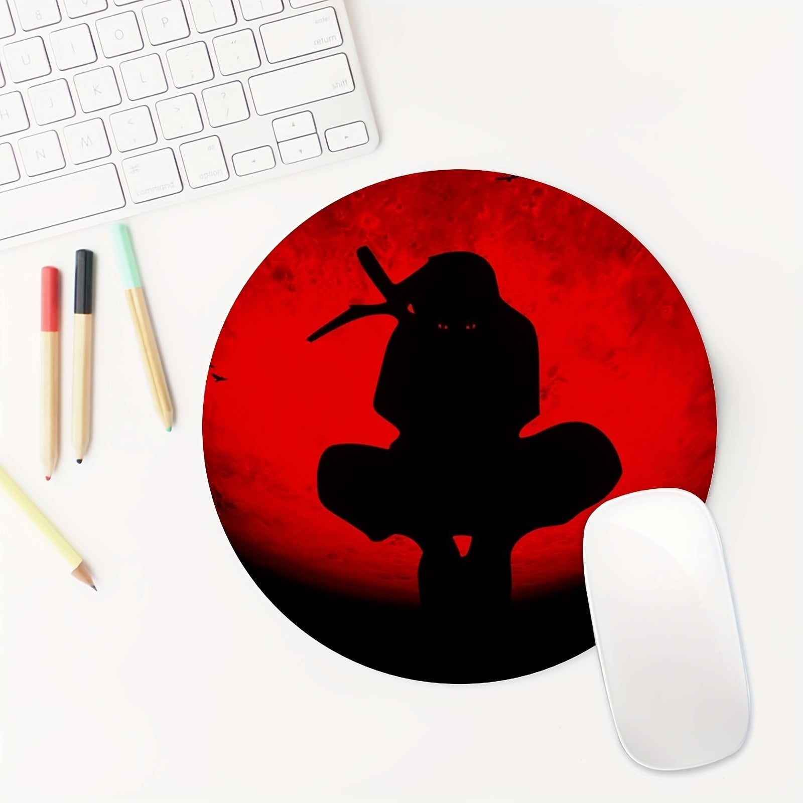 Personalized Round Gaming Mouse Pad for Women, Girls - Non-slip Rubber Mouse Mat