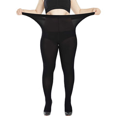 High Waist Control Top Footed Tights