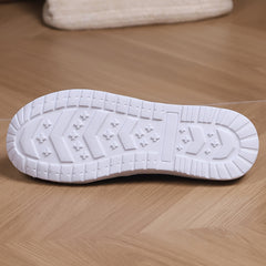 Halloween Pumpkin & Bat Print Slip-On Canvas Sneakers