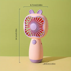 Handheld Mini Fan USB Rechargeable Portable Pocket Fan
