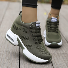 Women's Mesh Breathable Casual Shoes with Invisible Heightening Air Cushion
