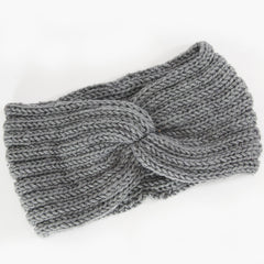 Knit Headbands Ear Warmers Elastic Turban Head Wraps Solid Hair Band