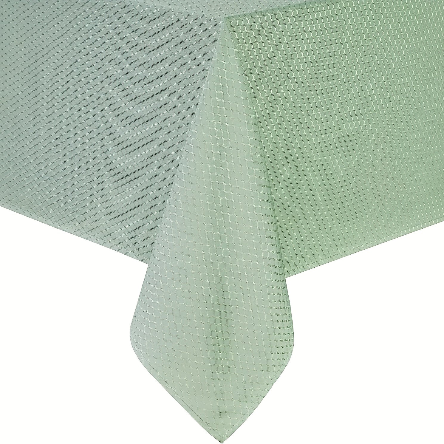 Poly Tablecloth Grass Green Water Resistant Wrinkle Free