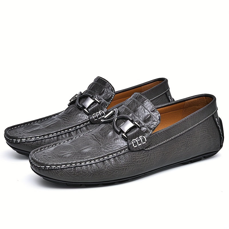 Men's Slip On Bit Loafer Shoes Comfortable Casual Anti-Skid Walking Shoes