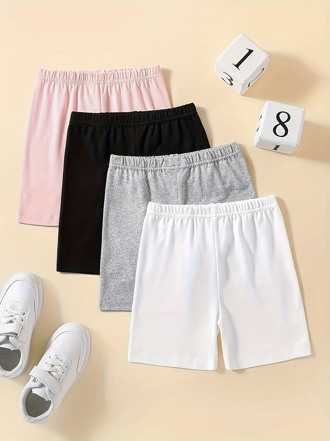 Girls' Thin Casual Elastic Waist Safety Shorts Leggings Undershorts
