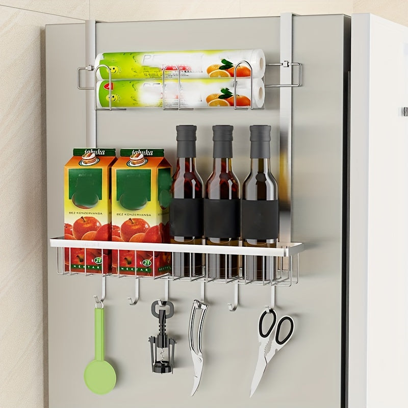 Nali Kitchen Refrigerator Storage Rack Hanging Stainless Steel Side Hook