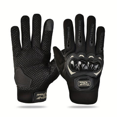 Breathable Non Slip Motorcycle Riding Gloves with Touch Screen - 1 Pair