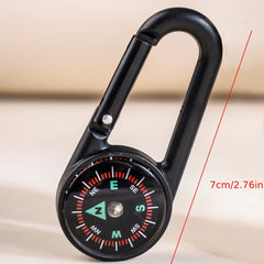 PVC Compass Keychain Bag Accessories Key Chain for Camping Hiking Tools