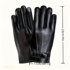 Outdoor Sports Waterproof PU Leather Gloves