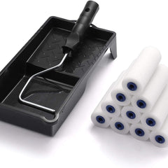 12pcs Foam Paint Tray Set with Roller Frame & Refills Mini Kits