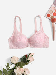 Lace Push Up Bra Comfy & Breathable Bow Tie Women's Lingerie