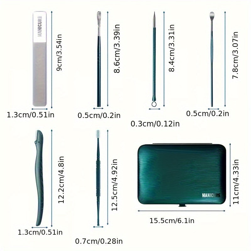 18pcs Nail Clippers Fingernail & Toenail Cutter Manicure Tool