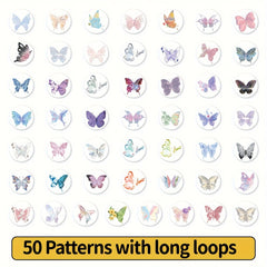 200pcs Butterfly and Rainbow Stickers