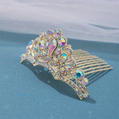 Rhinestone Crown Hair Comb for Girls