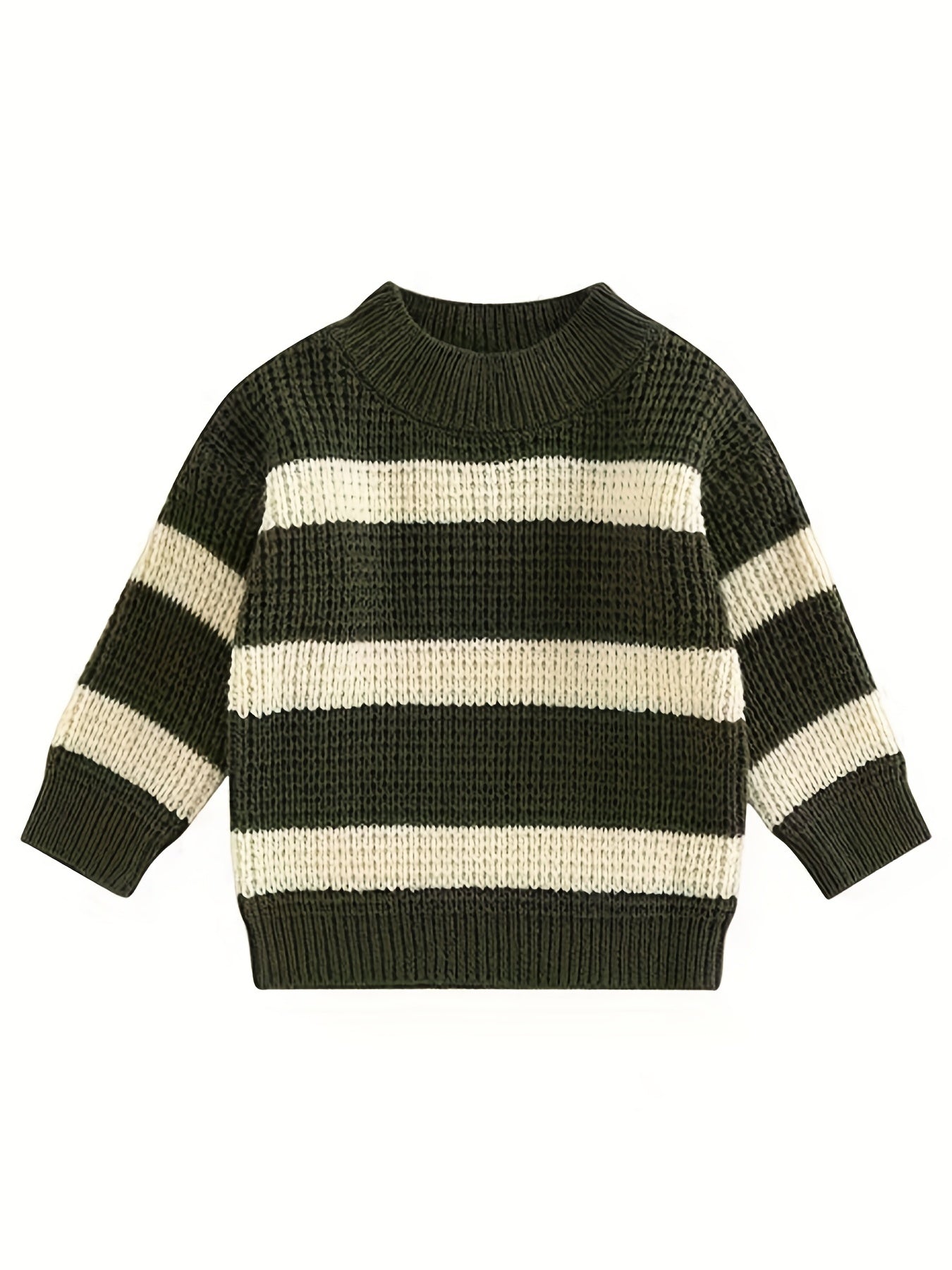 Casual Girls Round Neck Knitted Pullover Top