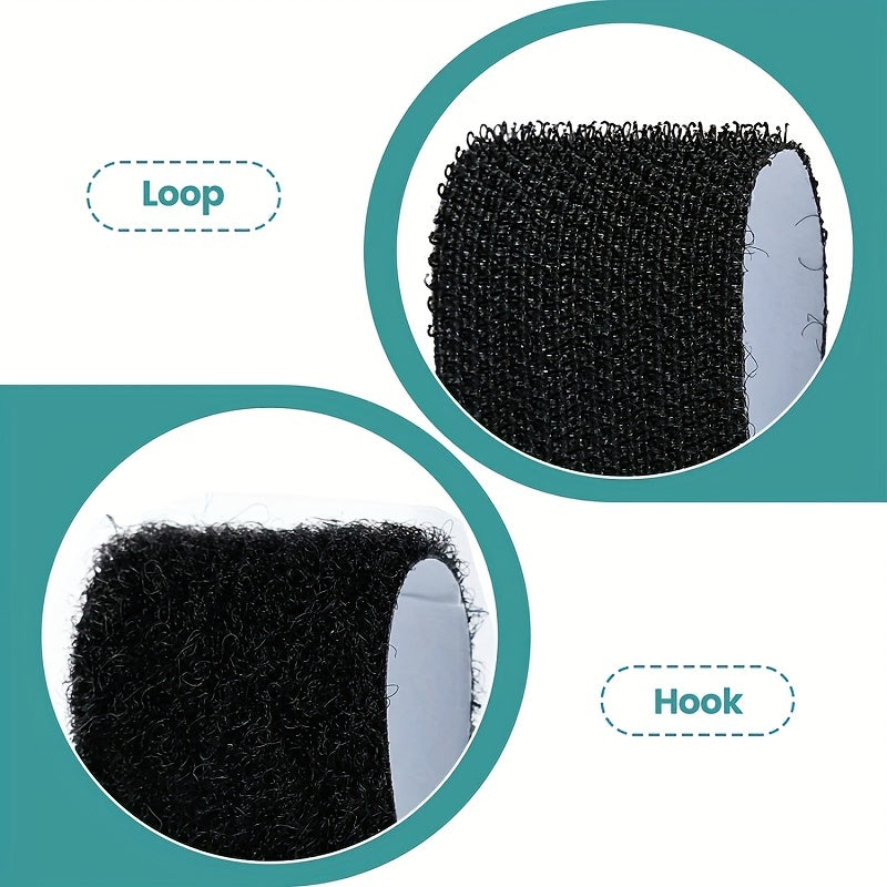 6 Pairs 2 3 9 Inch 5 Hook Loop Strips Adhesive Strong Fasten Mounting Tape