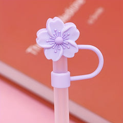 Silicone Straw Tip Covers 5pcs - Reusable Leakproof Straw Plugs