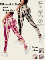 2Pcs Butt Lifting Yoga Pants High Waist Seamless Quick Drying Sports Leggings