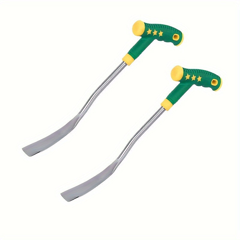 Small T-Shaped Spade Stainless Steel Weeding Trowel Lightweight Hand Tool