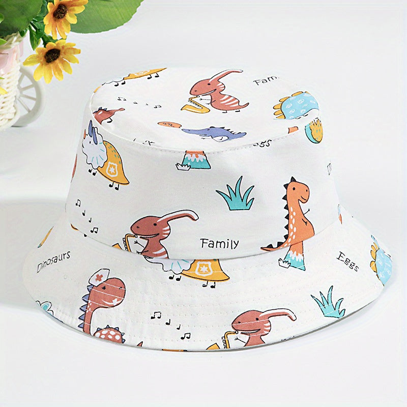 Kids Bucket Hat Cartoon Sun Protection Hat