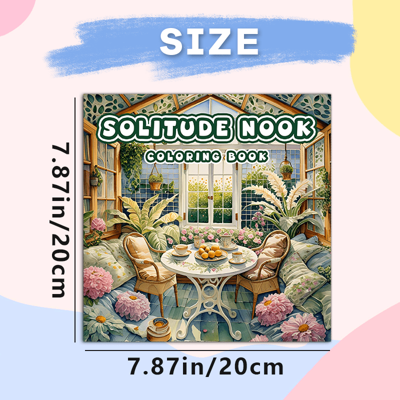 Cozy Corner Adult Coloring Book 22 Pages 20x20 cm Deluxe Edition