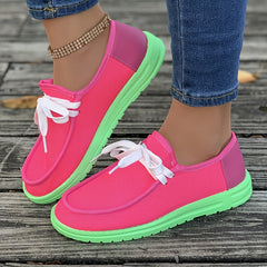 Flat Non Slip Low Cut Skate Shoes Lightweight Canvas Sneakers