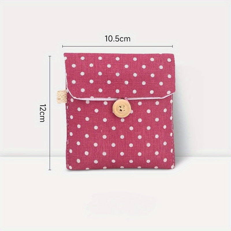 Girls Portable Sanitary Pad Bag Makeup Earphone Storage Coin Purse