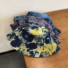 Tie Dye Fisherman's Hat Men Streetwear Bucket Hat