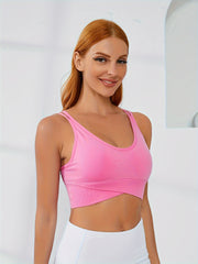 High Stretch Criss Cross Sports Bra for Women