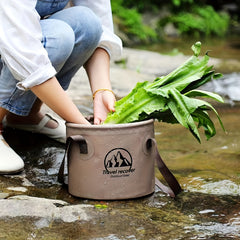 Foldable Portable Bucket Large Capacity Suitable For Camping Picnic Washing