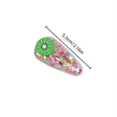 5pcs Cartoon Sequin Hair Clips Set for Girls, Holiday Party Gift
