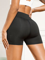 Mesh Sexy Biker Shorts High Waist Slim Fit Workout Pants