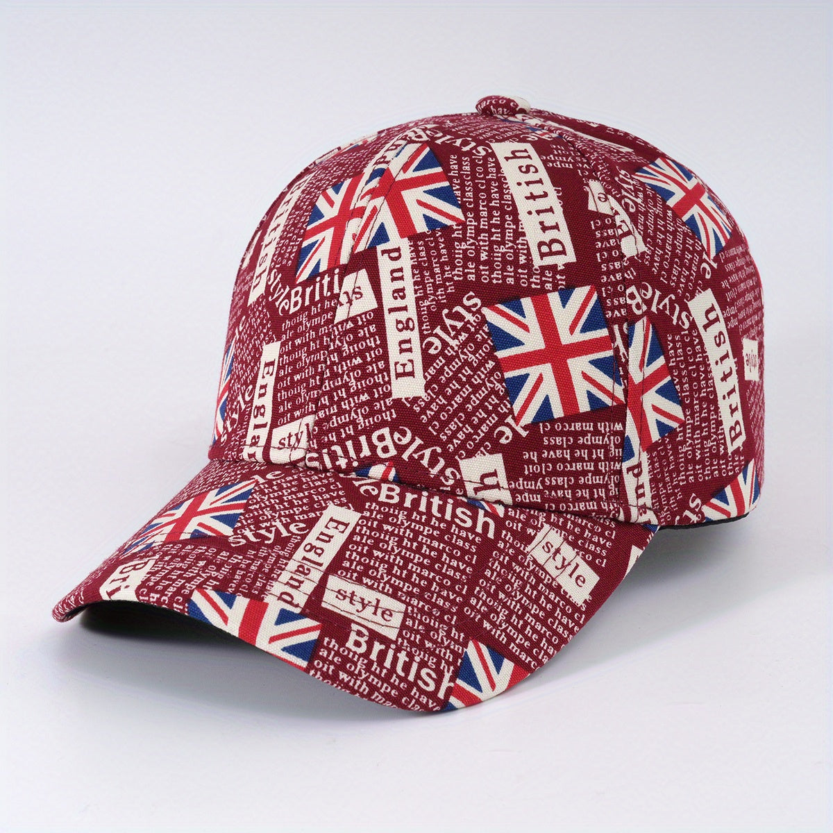 British Flag Graffiti Baseball Cap Unisex Sun Hat Adjustable Lightweight Dad Hat