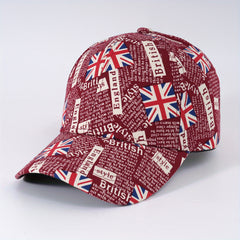 British Flag Graffiti Baseball Cap Unisex Sun Hat Adjustable Lightweight Dad Hat