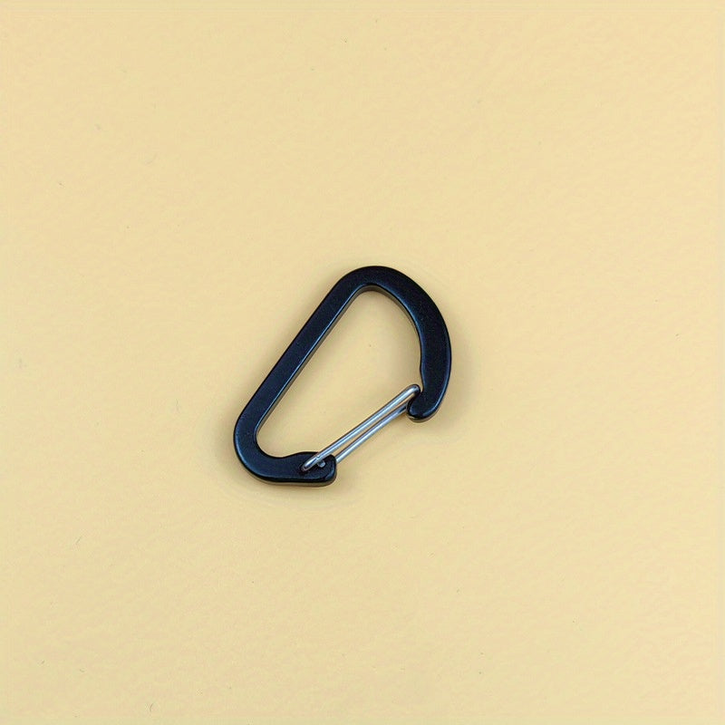 6pcs Aluminum D-Shaped Hanging Buckle Multifunctional Hook