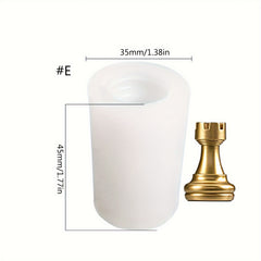 Chess Game Epoxy Resin Mold International Chess Piece Pendant Silicone Mould