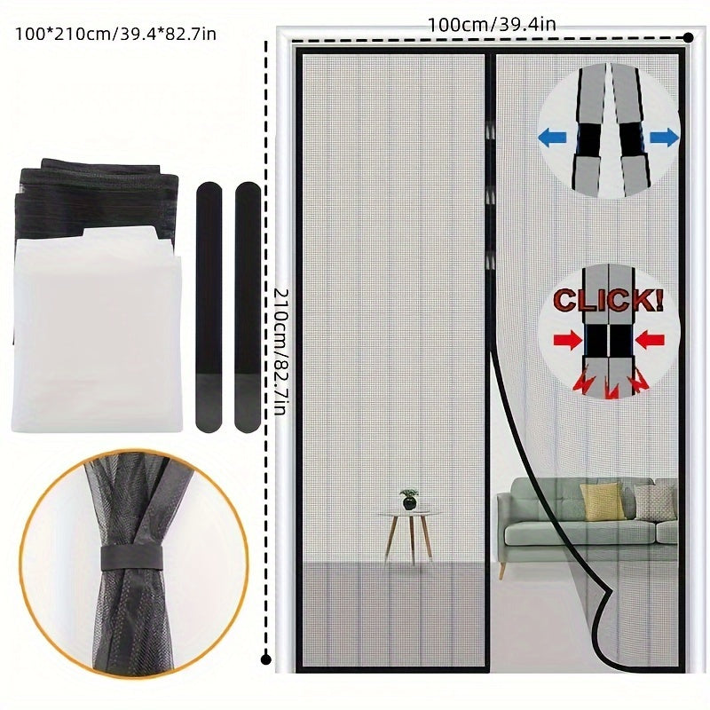 1pc 4 Sizes Magnetic Mosquito Net Insect Proof Door Curtain Mesh