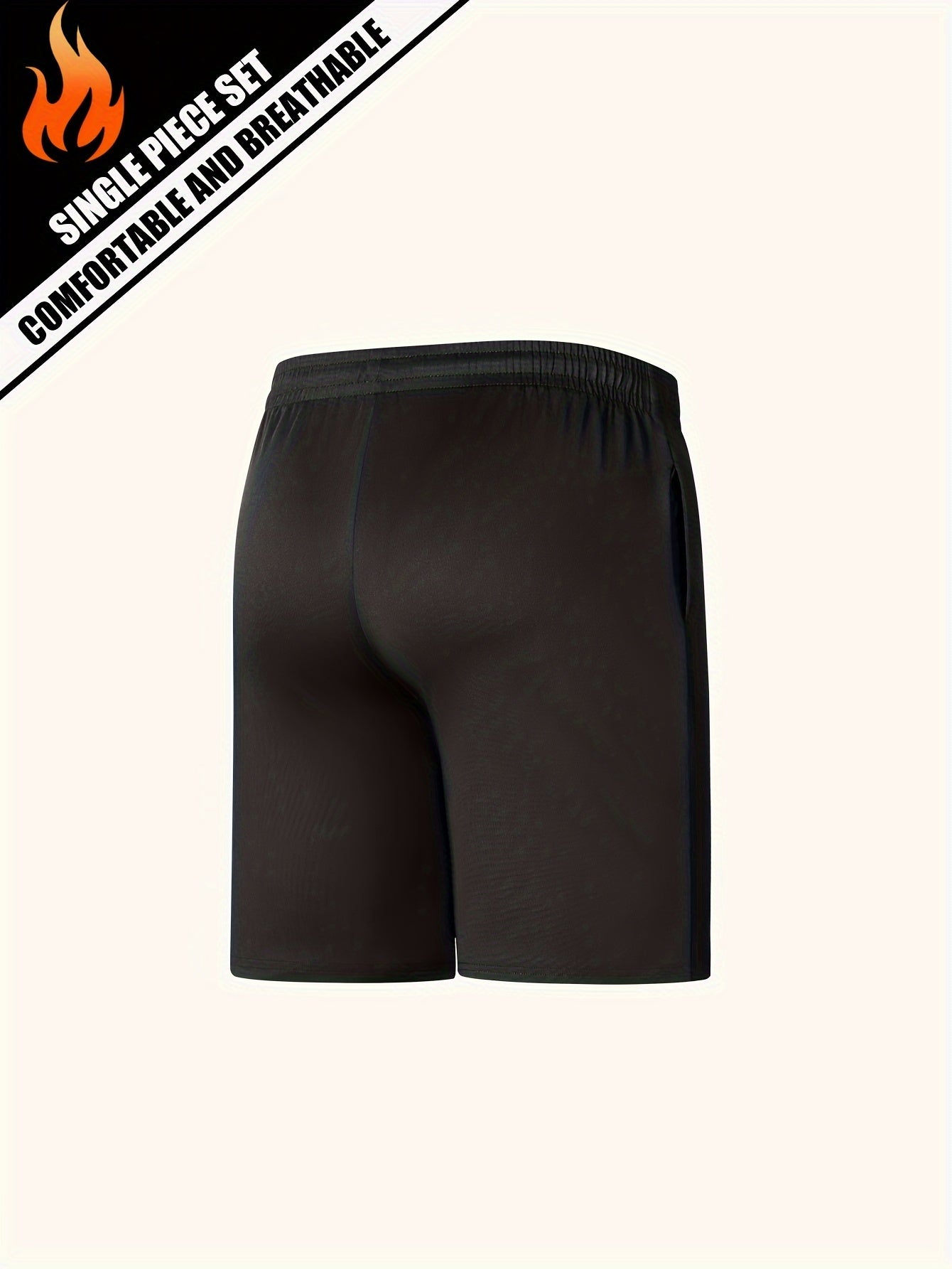 Men's Quick Drying Casual Shorts Elastic Waist Drawstring