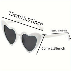 Romantic Bride Accessories Feather Folding Fan Heart Shaped Glasses