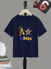 A Star Is Born Boy's Letter Print T shirt Active Short Sleeve Tee